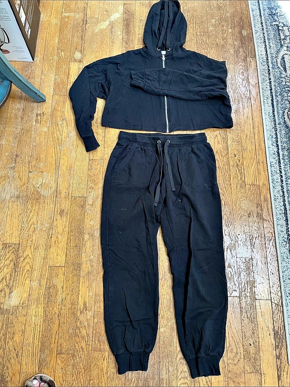 Active Basic Size L Black Jogger Set